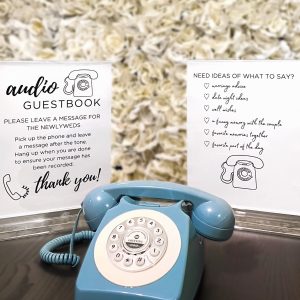 audio guestbook, audio guest book, wedding rentals near me, wisconsin wedding, illinois wedding, guest book ideas