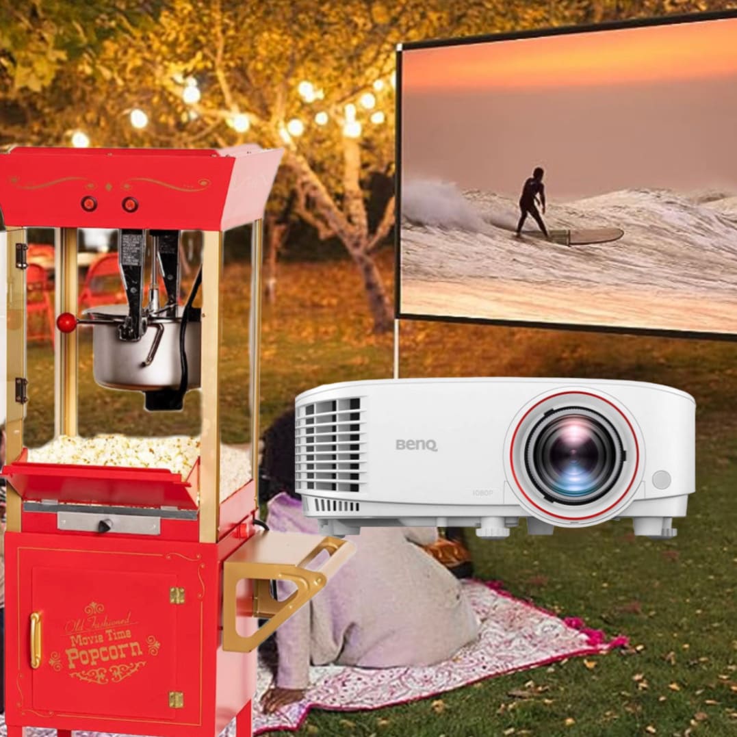 movie night rentals, projector rentals, birthday party rentals
