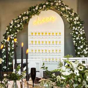 champagne wall rental