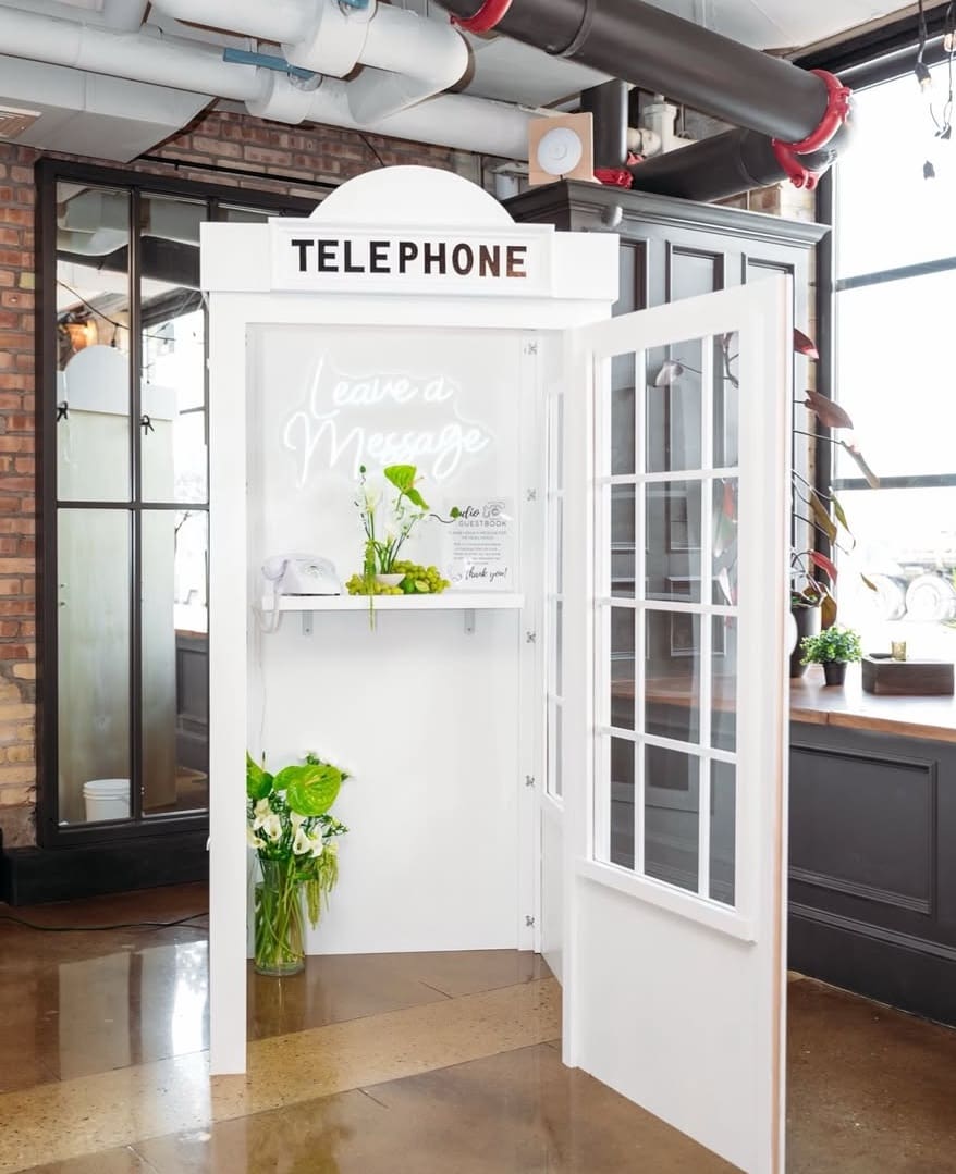 7ft Telephone Booth Rental for Audio Guestbook - Easy Breezy Bash Co ...
