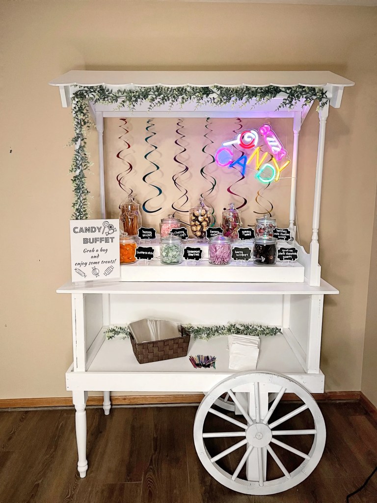 Chicago & Milwaukee Christmas party ideas using candy cart rentals