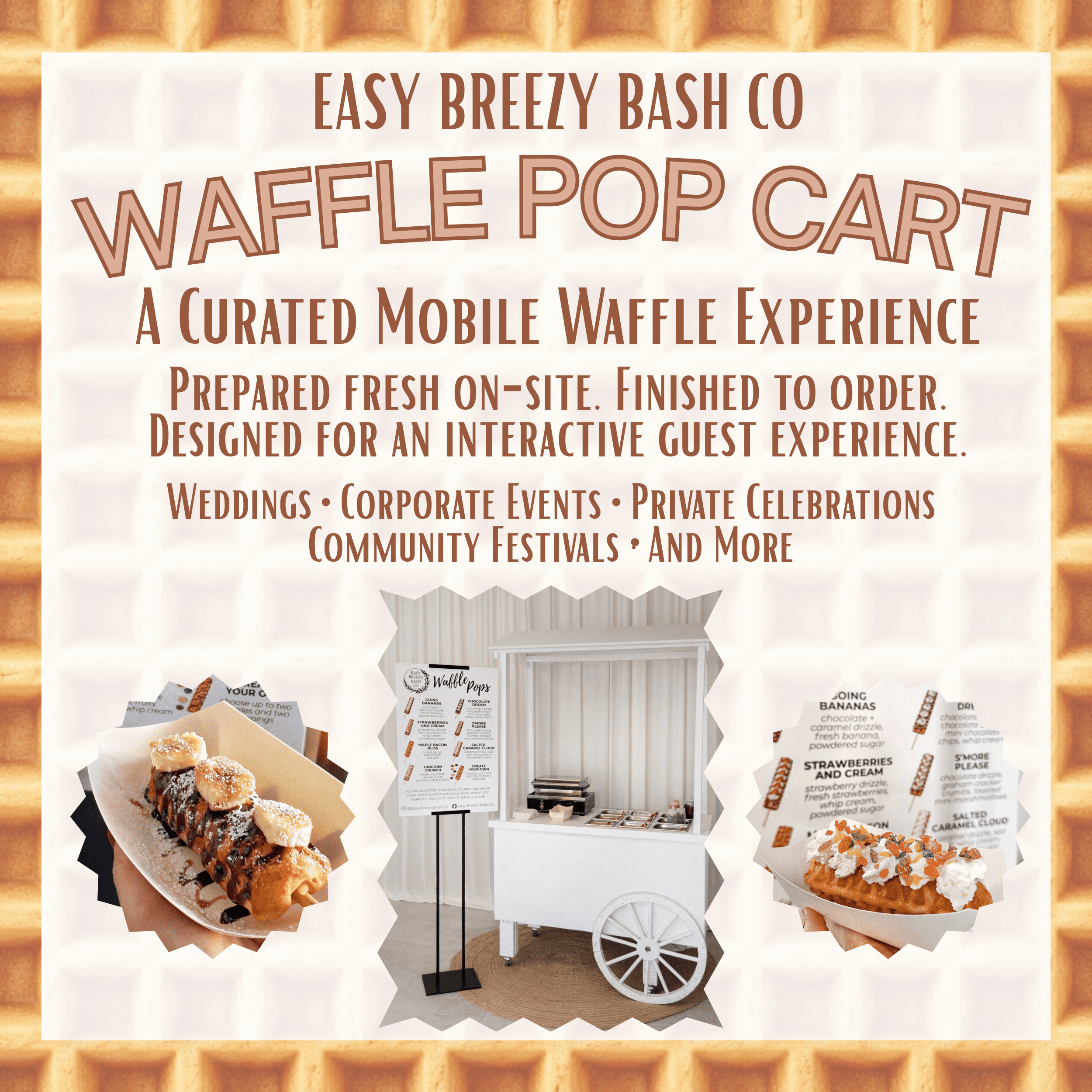 Waffle Pop Cart Rental